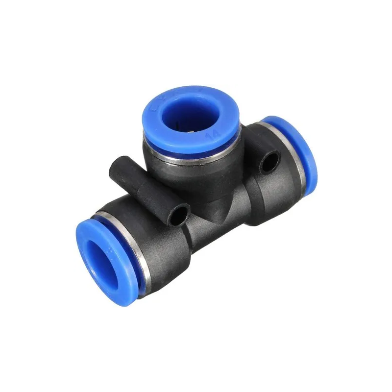 T Union Pneumatic Pipe Fitting Connector 8mm