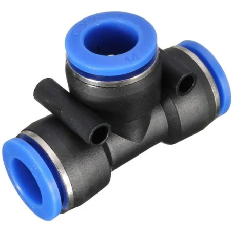 T Union Pneumatic Pipe Fitting Connector 8mm