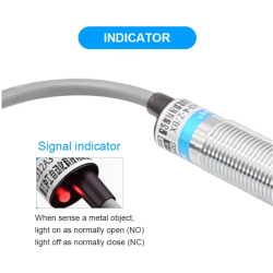 Sensor Induktiv PNP NO LJ12A3-4-Z/BY 4mm M12 | Smarttronik Kosovë Prishtinë
