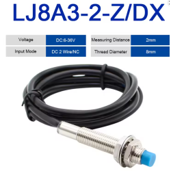 LJ8A3-2-Z/DX Inductive Proximity Sensor NPN NO 2mm M8 Industrial Automation Sensor | Smarttronik