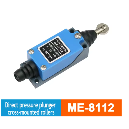 Çelës Kufizues (Limit Switch) ME-8112 – Direct Pressure Plunger (Cross-Mounted Rollers)