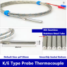 K-Type Termoçift Industrial 0–600°C | Sondë Ø4×30mm, Kabllo 1m
