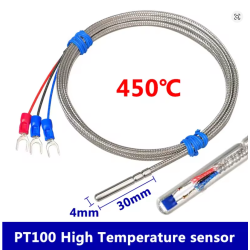 Pt100 High Temperature Sensor 4*30mm 1m