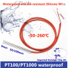 ensor Temperaturë PT1000 RTD 3 Tela Ø6×100mm -50~260°C | Smarttronik