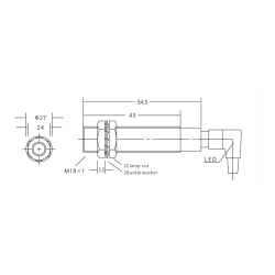 Sensor Induktiv PNP NO+NC ALJ18A3-5-Z/P3-T 5mm | Smarttronik, Kosove