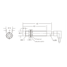 Sensor Induktiv NPN NO ALJ8A3-2-Z/N1-T 2mm M8 | Smarttronik Kosovë Prishtinë