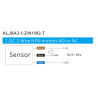 Sensor Induktiv NPN NO ALJ8A3-1-Z/N1-T 1mm M8 | Smarttronik Kosovë Prishtinë