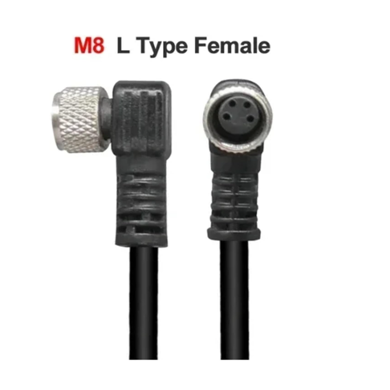 Konektor M8 Female 4-Pin L-Type 2m | Smarttronik Kosovë Prishtinë
