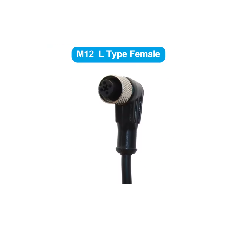 Konektor M12 Female 4-Pin L-Type 2m | Smarttronik Kosovë Prishtinë