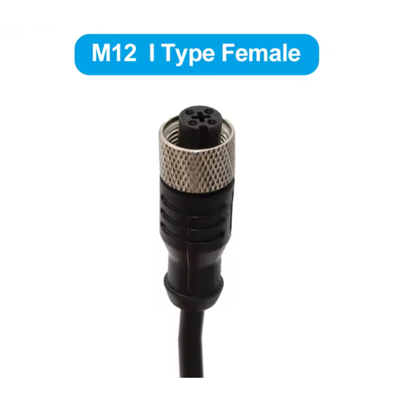 Konektor M12 Female 4-Pin I-Type 2m | Smarttronik Kosovë Prishtinë
