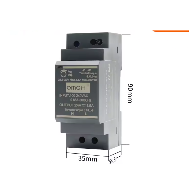 Furnizues Energjie OMCH DIN Rail HDR-30-24 24V 1.5A | Smarttronik Kosovë Prishtinë