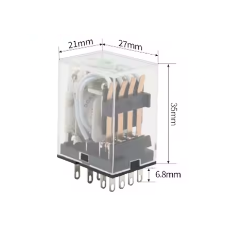 OMCH HH54PL 24V 4PDT 14-Pin Electromechanical Relay