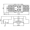 Bazë Releje PTF-08A 8-Pin DIN Rail DPDT | Smarttronik Kosovë Prishtinë