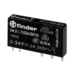 Rele FINDER 34.51.7.024.0010 24VDC 6A SPDT | Smarttronik Kosovë Prishtinë