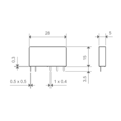 Rele FINDER 34.51.7.024.0010 24VDC 6A SPDT | Smarttronik Kosovë Prishtinë