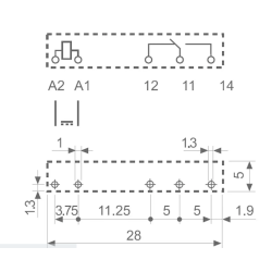 Rele FINDER 34.51.7.024.0010 24VDC 6A SPDT | Smarttronik Kosovë Prishtinë