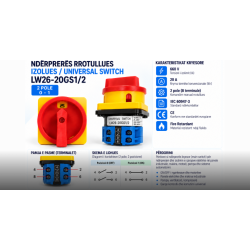 Ndërprerës Izolues 2P 20A LW26-20GS1/2 | Smarttronik Kosovë