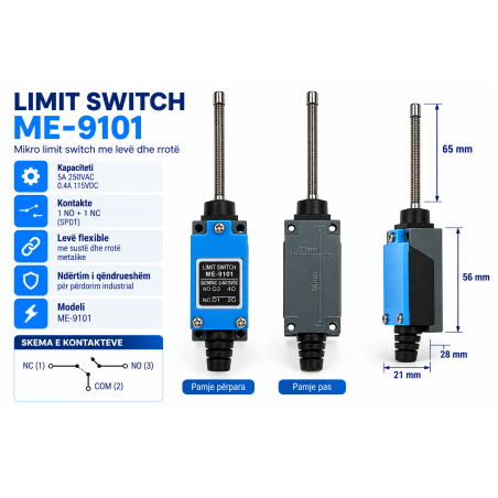 Limit Switch / Kufizues ME-9101 1NO+1NC | Smarttronik Kosovë