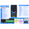 Inverter Frekuentor KD700 – 2.2kW / 4kW, 380V, Book Type, Vector Control