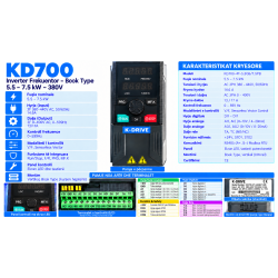 Inverter Frekuentor KD700 5.5/7.5kW 380V | Smarttronik