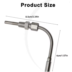 Termokuplë Tipi K me Fileto 1/8" NPT – Rezistente deri në 1200°C
